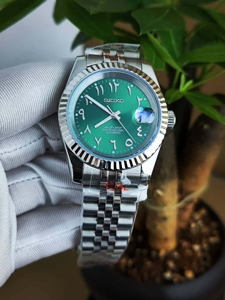 Seiko Mod Arabic Dial NH35 Green