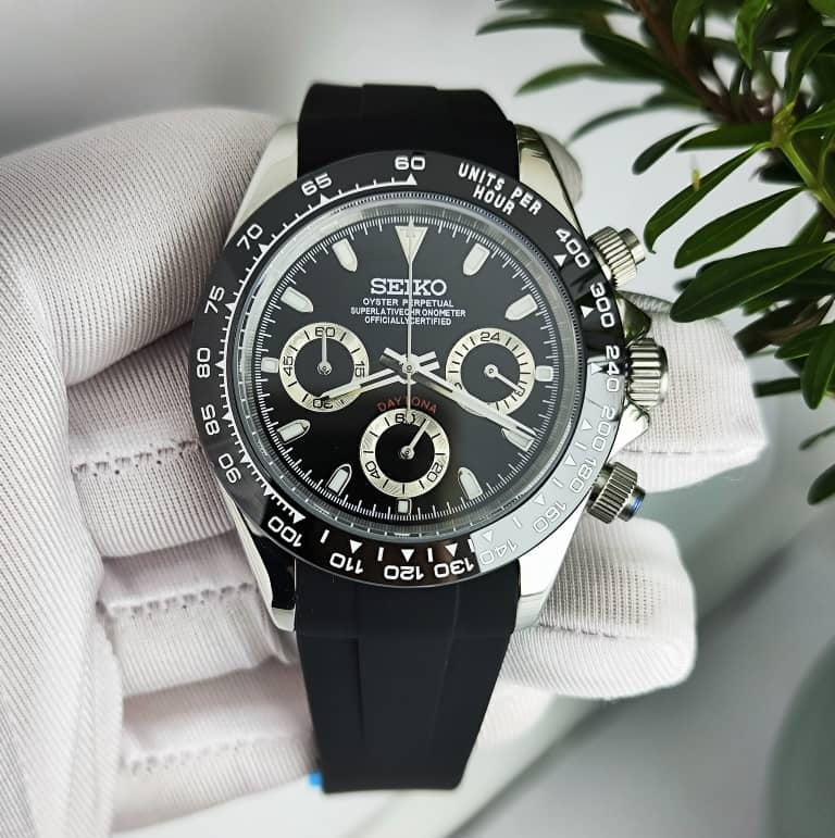 Seiko Mod Daytona Black