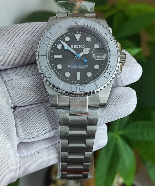 Seiko Mod YahctMaster Silver NH35