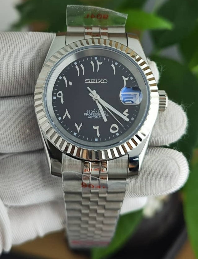 Seiko Mod Arabic Dial NH35 Black