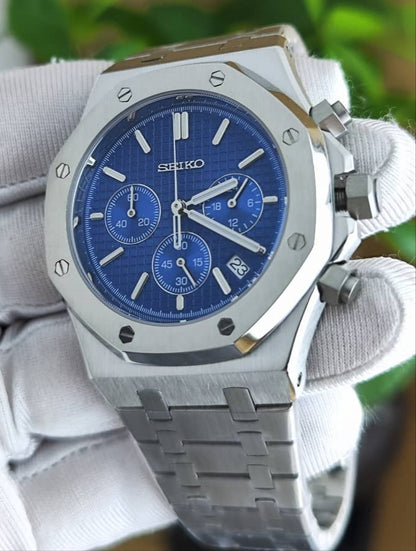 Seiko Mod Royal Oak Blue VK63