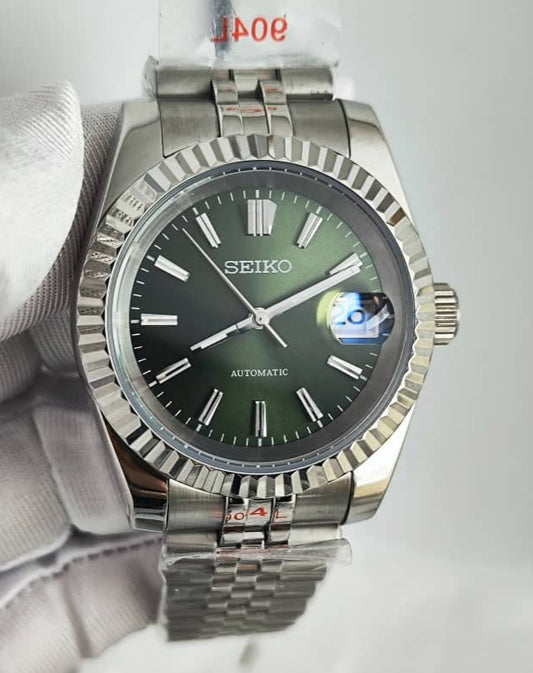 Seiko Mod DateJust Green NH35